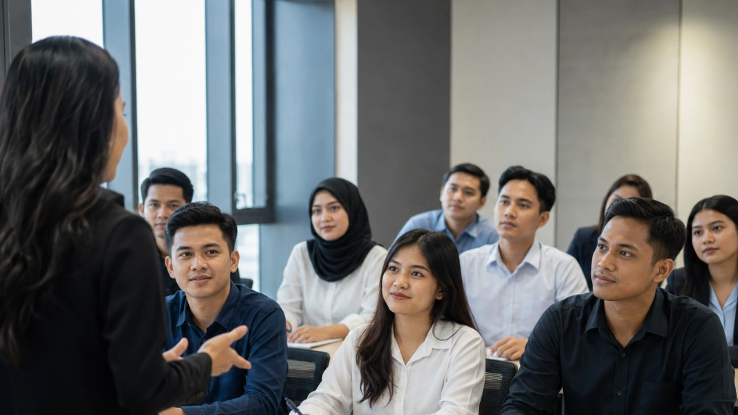 Peserta mengikuti kegiatan persiapan kandidat bersama Internusa Human Capital